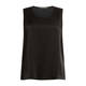 Marina Rinaldi Shiny Satin Vest Black Optional Sleeves 