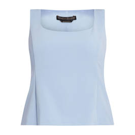 Marina Rinaldi Triacetate Body Con Top Azure Blue - Plus Size Collection