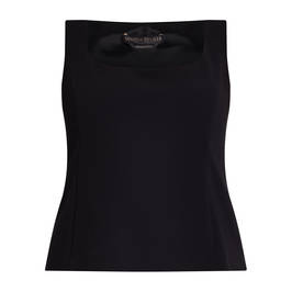 Marina Rinaldi Triacetate Body Con Top Black - Plus Size Collection