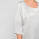 Marina Rinaldi Silver Top Satin with Optional Sleeves