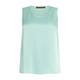 Marina Rinaldi Satin Vest With Optional Sleeves Mint Green 