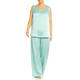 Marina Rinaldi Satin Vest With Optional Sleeves Mint Green 