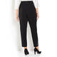 MARINA RINALDI ANKLE GRAZER TROUSER WITH CRYSTAL DETAIL BLACK