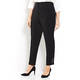 MARINA RINALDI ANKLE GRAZER TROUSER WITH CRYSTAL DETAIL BLACK