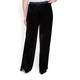 MARINA RINALDI VELVET DEVORÉ TROUSERS BLACK 