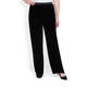 MARINA RINALDI VELVET DEVORÉ TROUSERS BLACK 