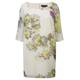 MARINA RINALDI SILK CHIFFON FLORAL TUNIC