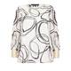 MARINA RINALDI SPLIT ARM WHITE AND BLACK TUNIC