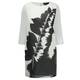 MARINA RINALDI MONOCHROME PRINT SILK GEORGETTE TUNIC