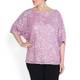 MARINA RINALDI SEQUIN EMBELLISHED TUNIC WISTERIA