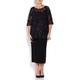 Marina Rinaldi black sequinned lace Tunic