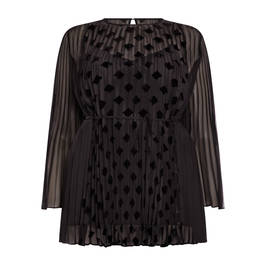 Marina Rinaldi Devoré Diamond Pleated Tunic - Plus Size Collection