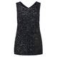 Marina Rinaldi black sequined Tunic with optional sleeves