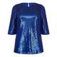 MARINA RINALDI SEQUIN TUNIC BLUETTE