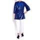 MARINA RINALDI SEQUIN TUNIC BLUETTE