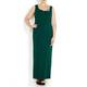 MARINA RINALDI green embellished gown and optional sleeves