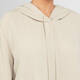 Marina Rinaldi Triacetate Cady Hoodie Beige