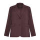 Marina Rinaldi Compact Stretch Crepe Blazer Aubergine