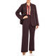 Marina Rinaldi Compact Stretch Crepe Blazer Aubergine