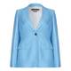 Marina Rinaldi turquoise silk and linen blazer