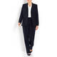 MARINA RINALDI VIRGIN WOOL BLAZER NAVY