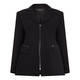 MARINA RINALDI TRIACETATE ZIP FASTEN BLAZER BLACK