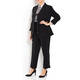 MARINA RINALDI STRAIGHT CUT TROUSER WITH ZIP TRIM