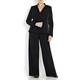 Marina Rinaldi Black Crepe Embellished Jacket
