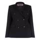 MARINA RINALDI BLACK DOUBLE BREAST WOOL BLAZER