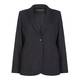 MARINA RINALDI BLACK MELANGE CLASSIC SINGLE BREAST BLAZER