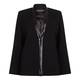Marina Rinaldi black JACKET with eco leather trim