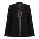 Marina Rinaldi black JACKET with eco leather trim