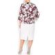 Marina Rinaldi botanical print cotton blend JACKET