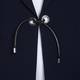 MARINA RINALDI NAVY EYELET FASTEN BLAZER