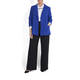 MARINA RINALDI CHINA BLUE TRIACETATE JACKET