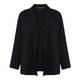 MARINA RINALDI BLACK FLUID TRIACETATE JACKET