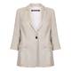 Marina Rinaldi ecru classic linen blazer