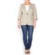 Marina Rinaldi ecru classic linen blazer