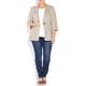 Marina Rinaldi ecru classic linen blazer