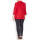 Marina Rinaldi red classic linen blazer