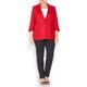 Marina Rinaldi red classic linen blazer