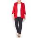 Marina Rinaldi red classic linen blazer