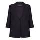 Marina Rinaldi black classic linen blazer