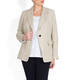 MARINA RINALDI ECRU LINED LINEN BLAZER 