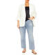 Marina Rinaldi Linen Blazer White