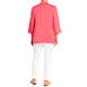 Marina Rinaldi Half-Lined Flax Jacket Coral