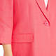 Marina Rinaldi Half-Lined Flax Jacket Coral