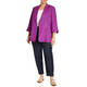 Marina Rinaldi Half-Lined Flax Jacket Purple 