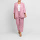 Marina Rinaldi Linen Blazer Pale Pink 