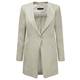 MARINA RINALDI OATMEAL LINEN LONG JACKET